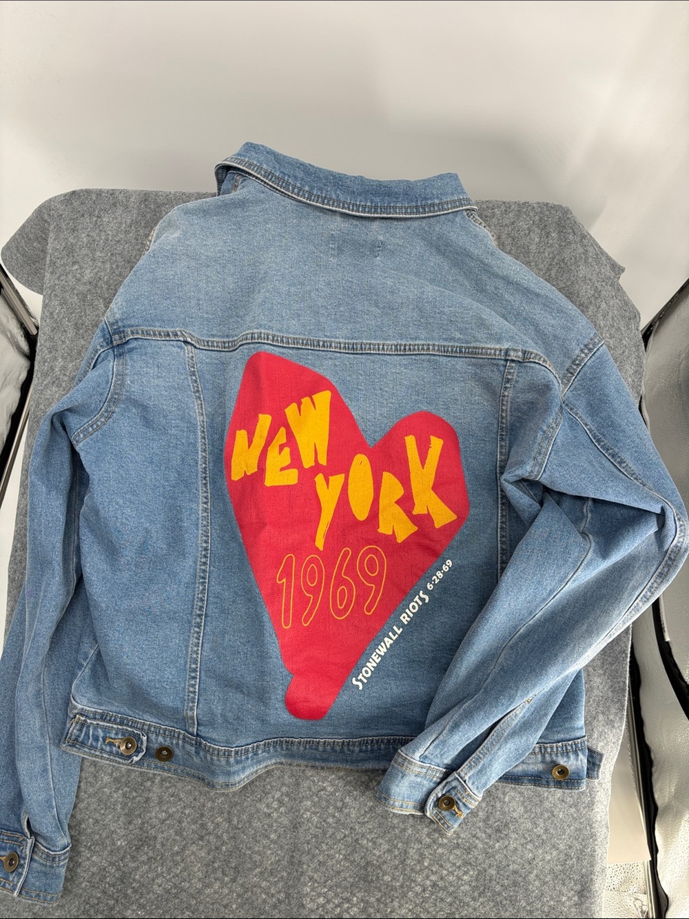 Target Y2K Stonewall Riots pride New York 1969 Denim cotton Jacket XXL